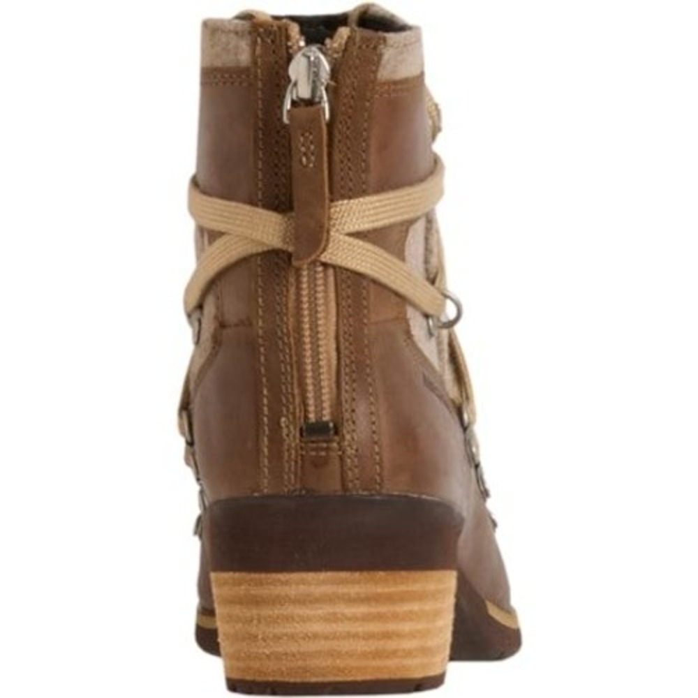 ๐ Merrell Leather Shiloh II Warm Women Short Boots Heeled Camel Brown Beige 6 - Picture 7 of 9